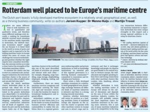 Tradewinds article Rotterdam Maritime Services Community - RMSC